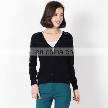 Autumn Spring High Quality Fashion Multicolor Slim Fit V-neck Custom Middle Age Women Sexy Knitted Cardigan Sweater photo-4