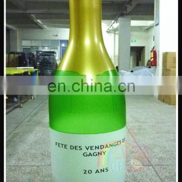 Cheap large inflatable champagne bottle model,advertising champagne bottle,promotional champagne inflatable bottle