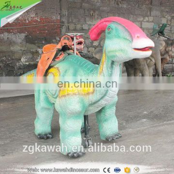 KAWAH Interactive Electric Animal Scooter Coin Operated Real Walking Dinosaur Rides For Sale