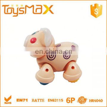 Lovely Cartoon Pig Musical small plastic farm animal toy