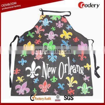 High quality cotton fabric print apron design