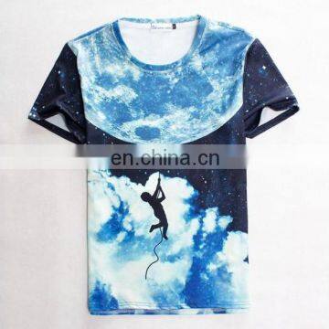 Fashion leading new design 2016 men 3d t shirt manufacturer cheap quick dry T shirt for men