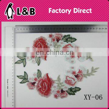 XY-06 Garment Accessories Collar Stay for Blouse, Colorful Embroidery Lace Collar for Apparel,machine Embroidery Lace Collar