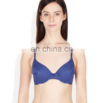 Blue Padded Bra