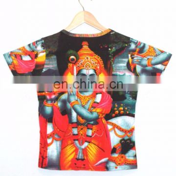 Indian Divine Hindu God Deity Lord Hare Krishna Vishnu Govinda Gopala TeeTshirt Shirt Hippie Dj Art T - Shirt shirt M / L / Xl