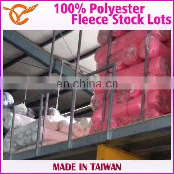 Taiwan Good Quality 100% Polyester Fleece Tote Bag Textile Stock Lots