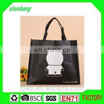 2015 Fashion Cartoon Pattern Cross Stitch Non Woven Bag With Long Handle photo-2