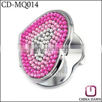 Fashionable Pink diamonds gift jeweled compact mirror CD-MQ014