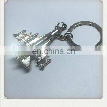 Custom Design Cheap 3D Airplane Shape Metal Keychain photo-2