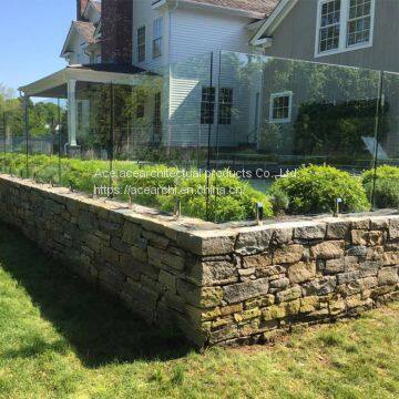 Australia Popular Design Balcony Railing With 12mm Tempered Glass and Stainless Steel Spigots photo-4