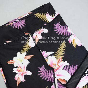 Custom Design Sublimation Printed Yoga Set Fashion Women Ladies Fitness Sport Gym Wear Bra And Pants Leggings Sets photo-3