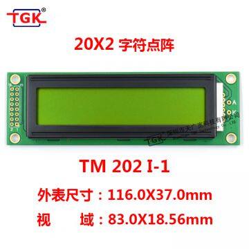 Lcd 20X2 Display TM202I-1 Industrial Monochrome Stn Lcd 2002 Character 16 Pin Display Module Lcd 20X2 Display Screen 2002 Lcd Module photo-2