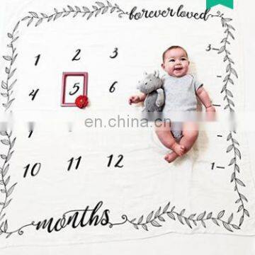 Modern Luxury Milestone Blanket Baby Milestone Blanket Milestone Blanket For Baby Boy photo-2