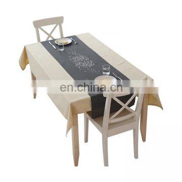 2019 fancy nordic home decorative gray embroidery table runner stars design dining table runner