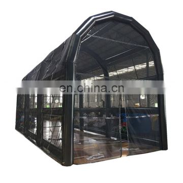 Customized black commercial pop up inflatable spray tanning tent for sale