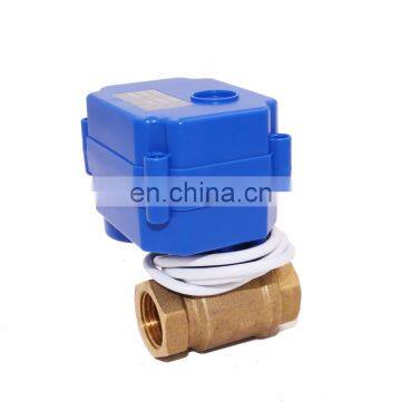 two way motorized 2way ball electric motorised valve dn8 1/4 inch  BSP  for irrigation