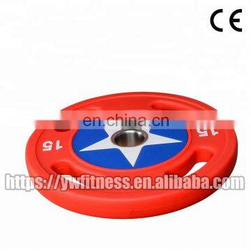 Hot Sale Wholesale Gym Accessories PU Barbell Plate