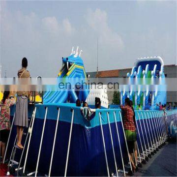 Factory Price Rust Resistant Free Standing Metal Frame Swimming Pool For Sale