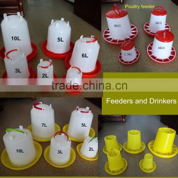 High quality plastic manual chicken poultry feeders and drinkers