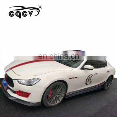 2018-2019 CQCV Style Body Kit Suitable for Maserati GHIBLI Carbon Fiber Front Lip Rear Lip Rear Spoiler Side Skirts Auto Tunning photo-2