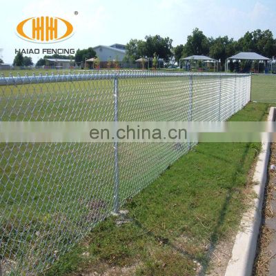 Boundary wall high quality hot dipped galvanized chain link fence