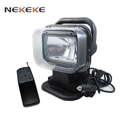 Boat spotlight 35W HID xenon rotating remote control searchlight auto 4WD