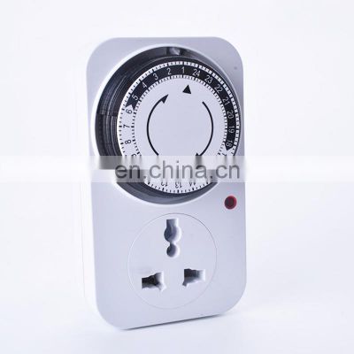 24 Hour Programmable Timer Switch Universal Socket Mechanical Timer 220V 16A Europe Plug EU plug