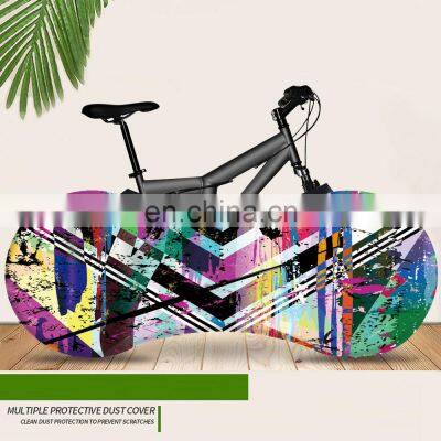 2021 New Graffiti Bicycle Cover  Custom Bicycle Coat Dustproof Cover Elastic Dustproof Cover