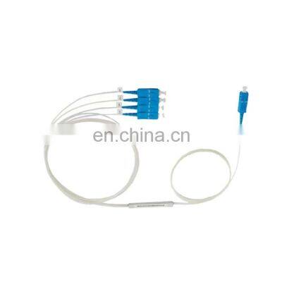 Tanghu Manufacturer Mini Steel Tube FTTH 0.9 mm 1x2 SC/UPC PLC Fiber Optic Splitter