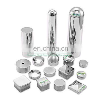 wholesale Post Pipe End Cap Accessories Decorative Stainless Steel Railing End Cap Fittings