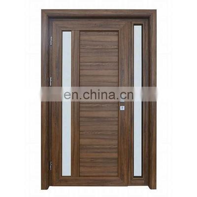 Custom main entrance front wooden pivot door