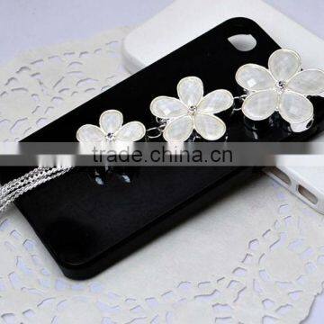 White Tassel Flower Mobile Phone Accessories Decoration