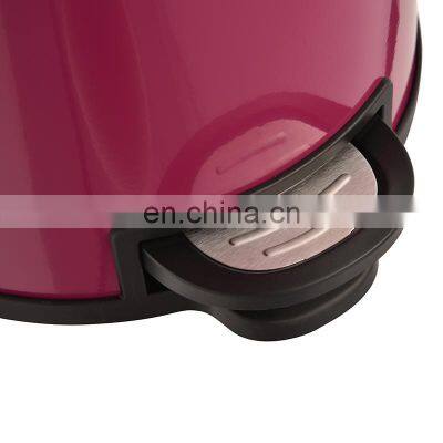 Уникально спроектированная мусорка для ванной комнаты, пластиковая, с тонкой крышкой, круглая, с порошковым покрытием, педальная photo-3