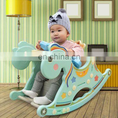Cheap Baby Musical Toddler Walker Kids Games Children Plastic Unicorn Ride on Rocking Horse for Sale photo-5
