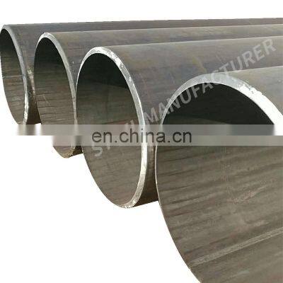 Good quality welded black round steel pipe price list from factory