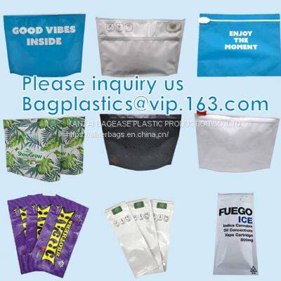 smell proof zipper plastic cookie mylar childproof jokes up customized zipper children resistant airtight runtz peva bag