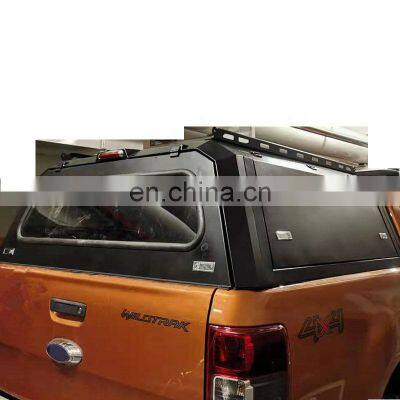 Metal Steel Black Canopy For Toyota Hilux Vigo 2005-2021 Dual Cab Tool Box Canopies