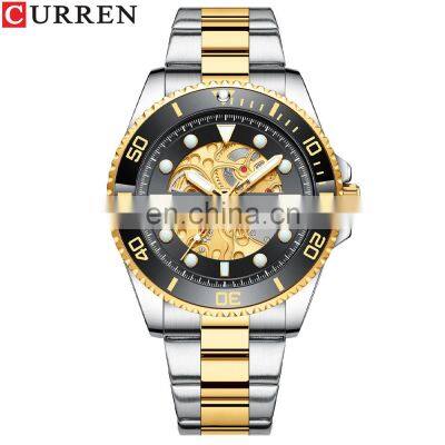 CURREN 8412 Men Watch Fashion Stainless Steel Quartz Casual Date Business Male Wristwatches