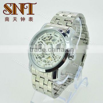 SNT-ME024 stainless steel back water resistant mechanical watch 30m