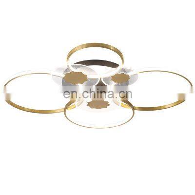 Golden Modern LED Ceiling Light Indoor Circle Surface Install Ceiling Light for Home Decoration