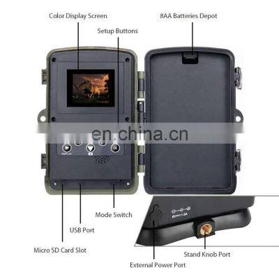 Outdoor Digital Waterproof Infrared 3 PIR 120 Degree Detection Hunting Thermo Vision Trail Camera 24mp HC-802A photo-3