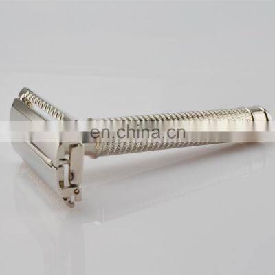 American Metal Matte Black Stainless Steel Custom Double Edge Safety Shaving Razor for Men photo-5