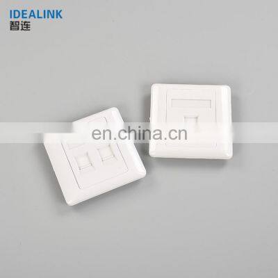 86 Type Standard RJ45 Face Plate White Network Keystone With Face Plate photo-2