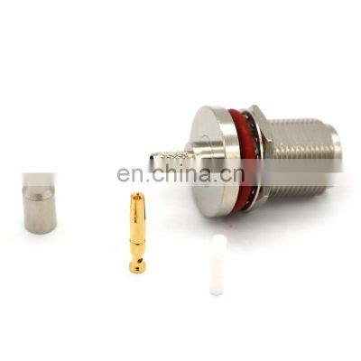 RF Coaxial Brass N Male Clamp Plug Connector for Cable RG58 LMR195 RG223 RG142 photo-5
