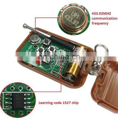 433MHZ Learning Code 4 Key Remote Control + RF Receiving Module Decode Output High Level Signal photo-4