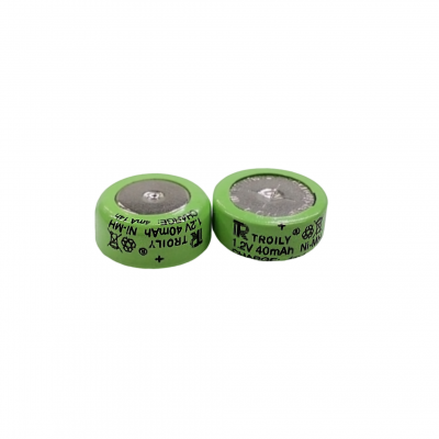 TROILY 1.2V40mAH Button Rechargeable Battery 70℃ Nickel-Metal Hydride Battery photo-3