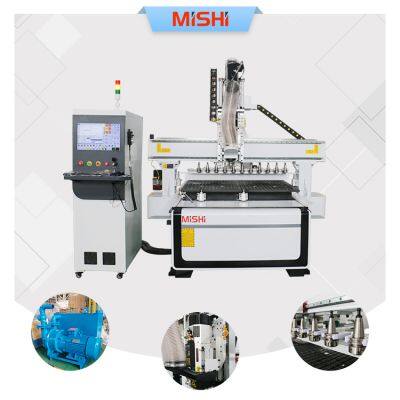 MISHI cnc router tool change wood cnc nesting machine 2130 atc cnc router for kitchen cupboard making