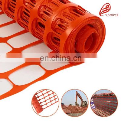 Direct sales explosive models 1X50m PE mesh fence orange safety barrier