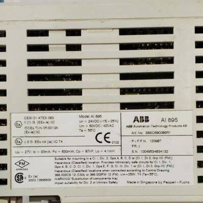 ABB AI895 3BSC690086R1 Analog Input 1x8 ch