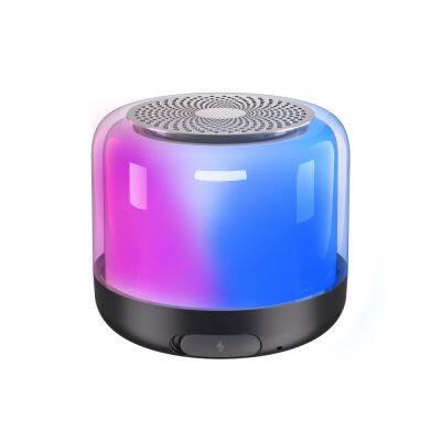 RGB Colorful LED Lights Mini Wireless Bluetooth Speaker Waterproof Small Portable Outdoor Speakers